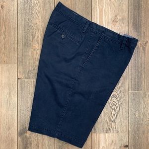 Banana Republic Navy Emerson Flat Front Shorts